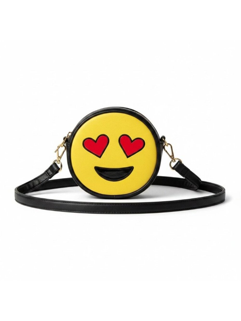 Olivia Miller Emoji Heart Face Crossbody Bag – 7.5”